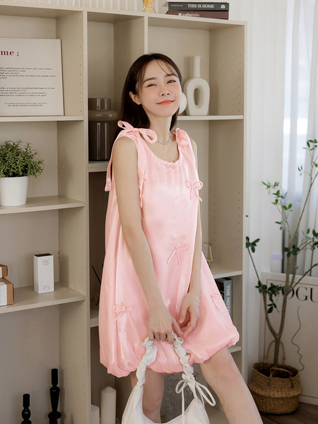Sleeveless Bow Detail Midi Dress (S~3XL)