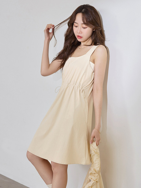 Air COOL UV Ice-Cool Adjustable Waist Mini Dress (S~3XL)