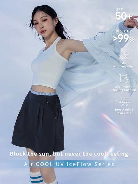 Air COOL UV Plaid Sun Protective Skort
