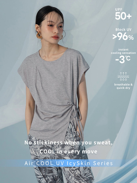Air COOL UV Cooling UV-Protective Tie-Up Side Slit Top