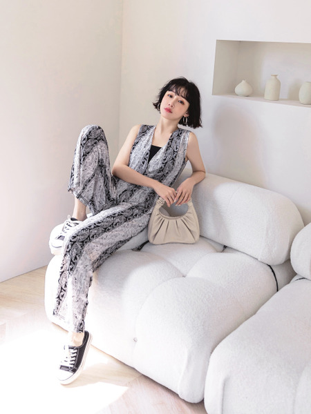 Sleeveless Wide-Leg Jumpsuit