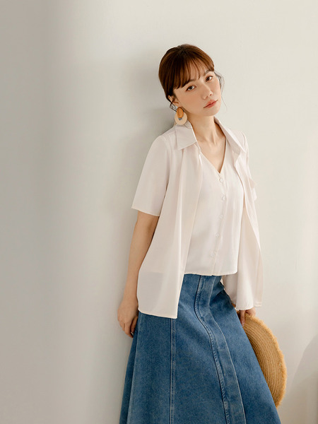 Two-Piece V-Neck Shirt