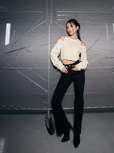 -5KG Denim Flared Trousers