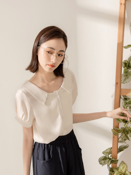 Shimmering Striped Blouse