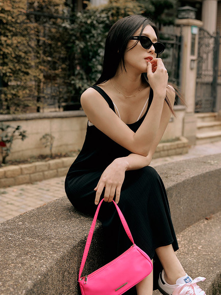 Ribbed Knit Midi Dress