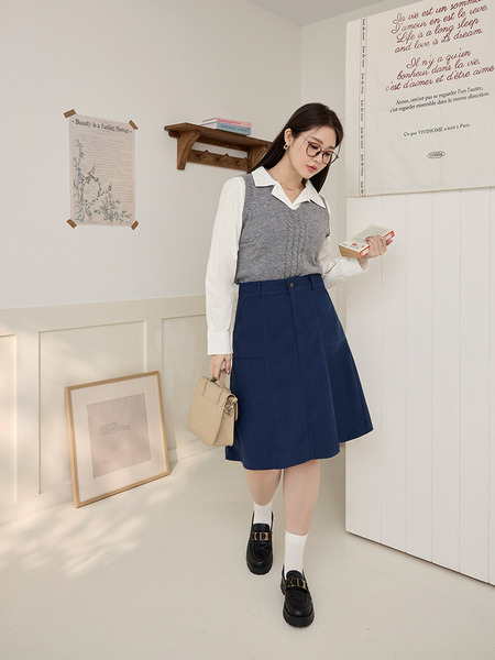 Cloud Girl Double-Breasted Blouse