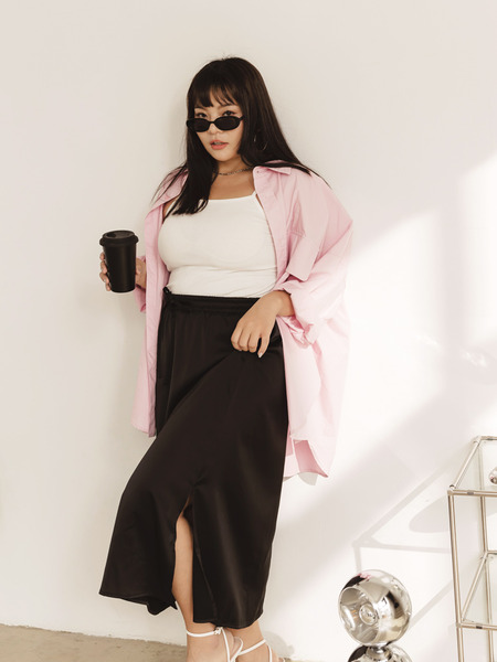 Cloud Bottoms Satin Maxi Skirt