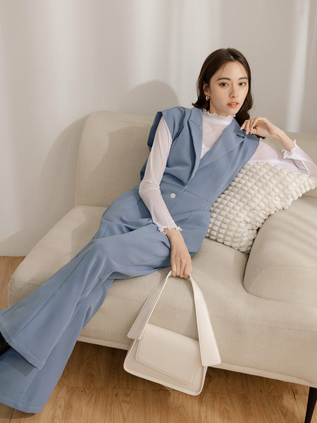 Sleek Waistcoat Jumpsuit