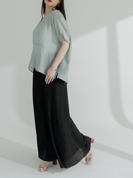 Pleated Waist Cloud Skort