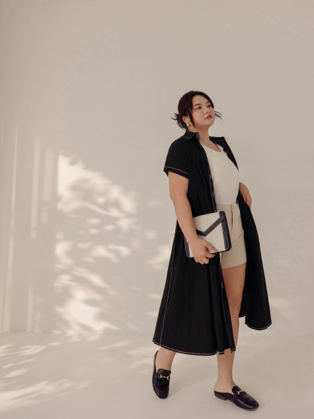 Cloud Dress: Pleated Shirt Dress