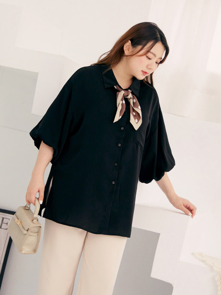 Cloud Cooling Puff Sleeve Top