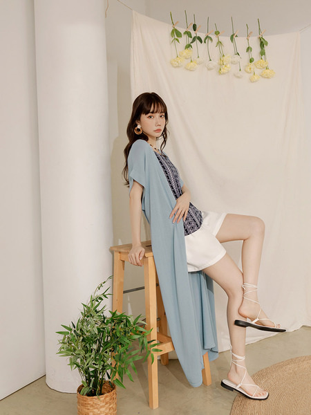 Longline Knit Cover-Up Cardigan