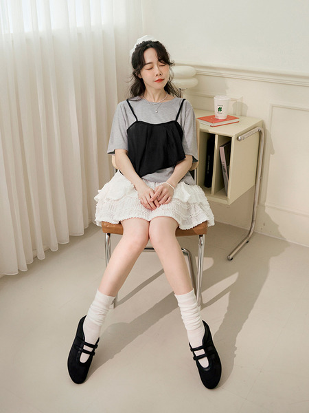 Two-Piece Design Cami Top (M~3XL)