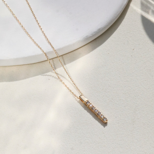 18K 一而終 ONE LINE  鑽石項鍊