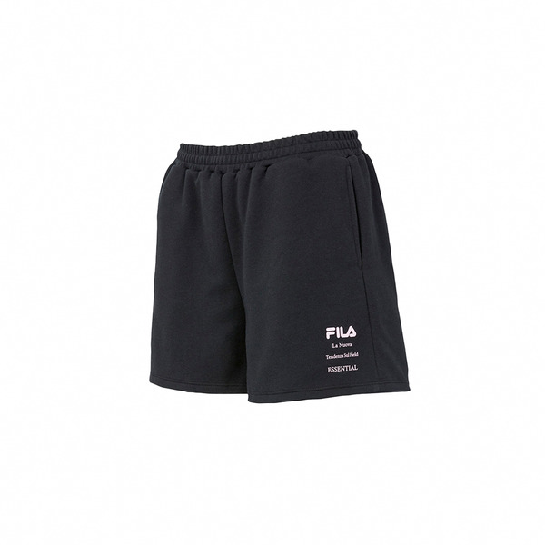 FILA 女針織短褲-黑色 5SHY-1608-BK