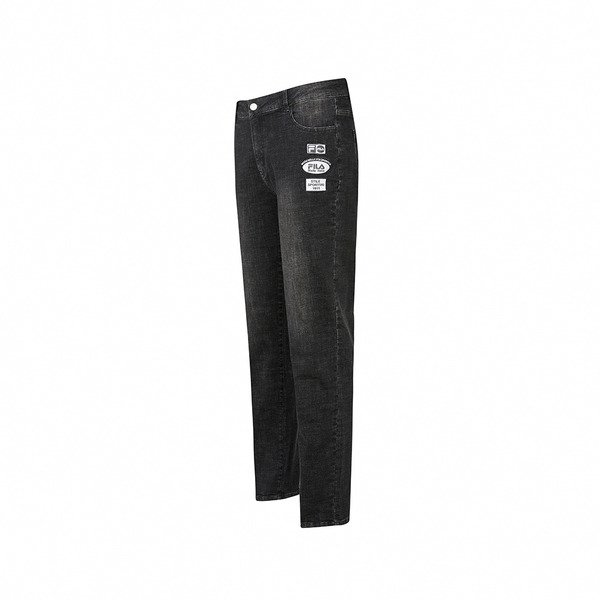 FILA 男牛仔褲-黑色 1PNY-1741-BK