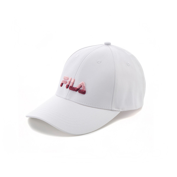 FILA KIDS 時尚漸層棒球帽-白色 HTY-4000-WT