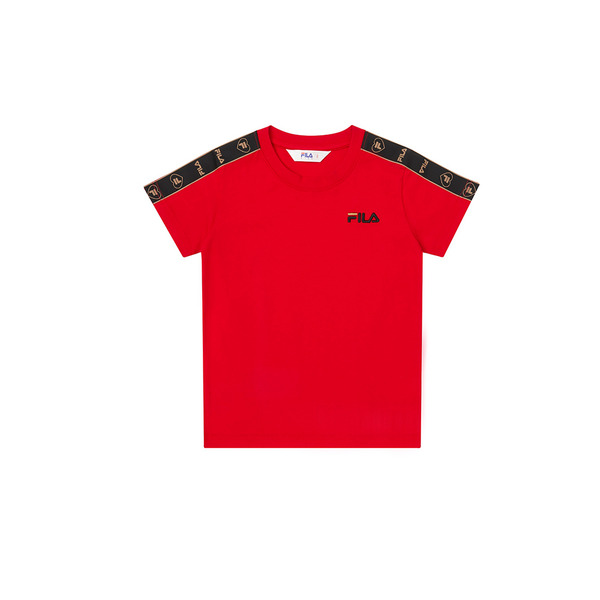 FILA KIDS #幻遊世界 (幼兒)短袖上衣-紅色 1TEY-4019-RD