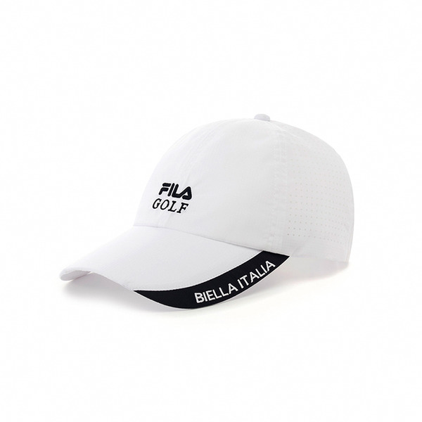 FILA 時尚LOGO帽/棒球帽-白色 HTY-1104-WT
