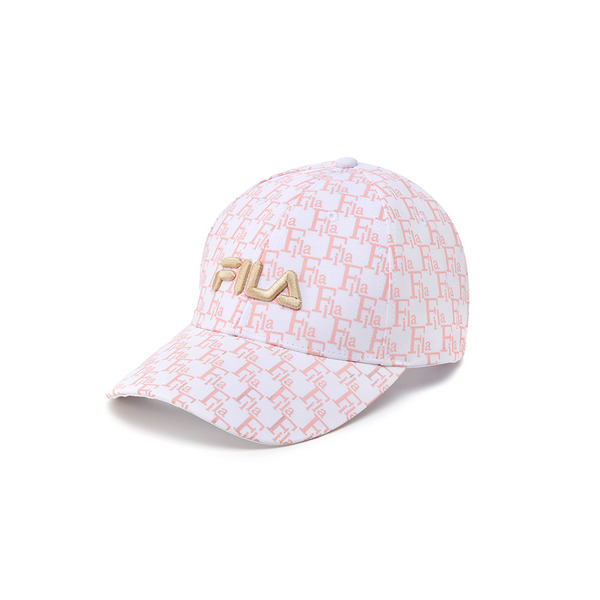 FILA KIDS 復古老花棒球帽-粉色 HTX-8002-PK