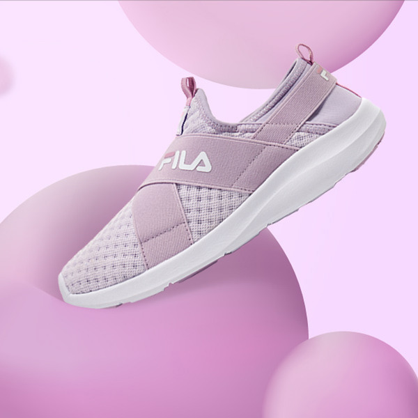 FILA 女襪套式健走運動鞋-紫 5-C104Y-991