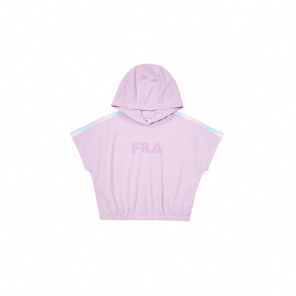 FILA KIDS 女童吸濕排汗連帽上衣-紫色 5TEY-4316-PL