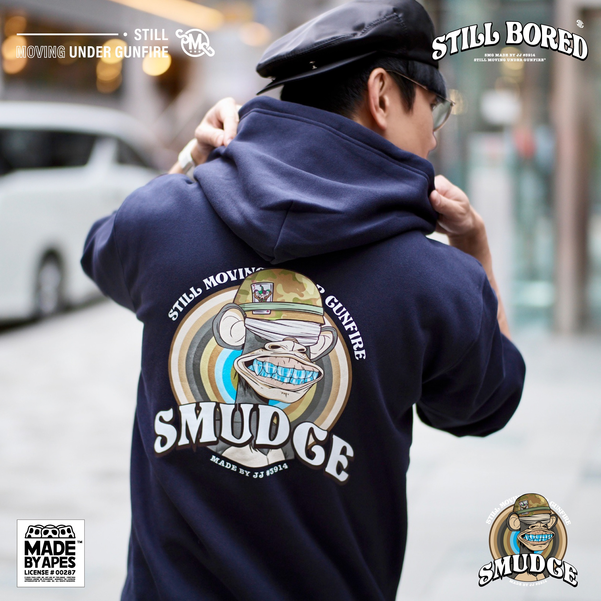 [SMG JJ STYLE ] 327- BAYC #3914 MADE BY APES “Still Bored” Limited Collection