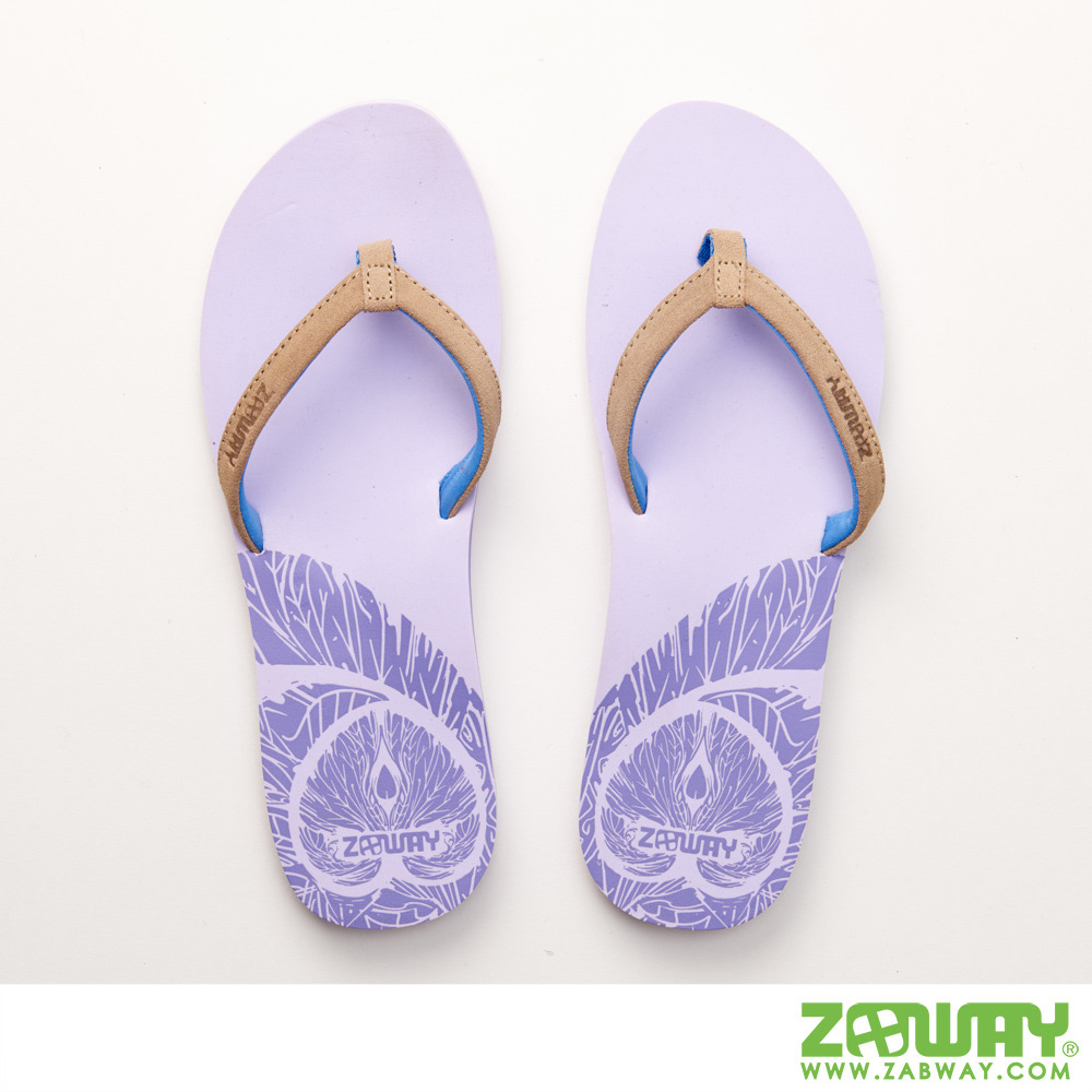 夾腳拖-淺棕 女鞋 ZABWAY 環保設計元素拖鞋