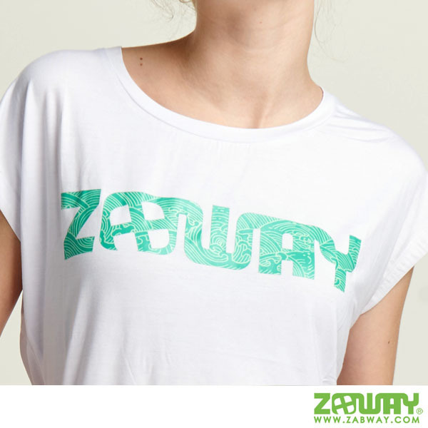 女性 ZABWAY 紀念T恤 白色