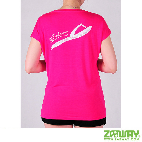 ZABWAY 紀念T恤 粉紅色