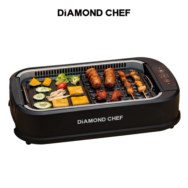 智能觸控二合一無煙電烤盤