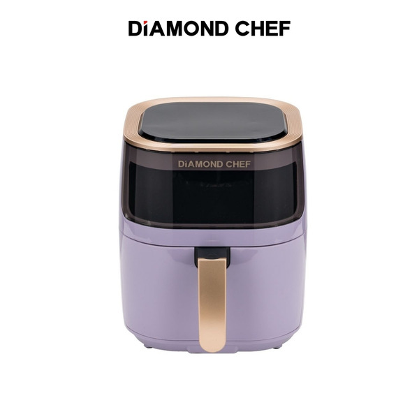 智能觸控可透視氣炸鍋4.5L(香芋紫)