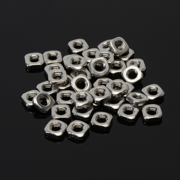 圓角方形螺帽 M3方形螺母 1包10顆 厚度2.2