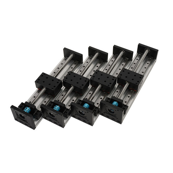 訂製 高精度線性滑軌+滾珠螺桿滑台模組 雙線軌滾珠滑台模組 搭配57/86型步進馬達 須先付款