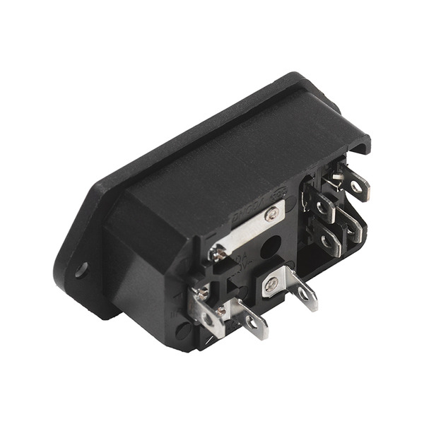 C14電源插座 雙切開關 附電源燈 附保險絲 品字插座 C14-F19