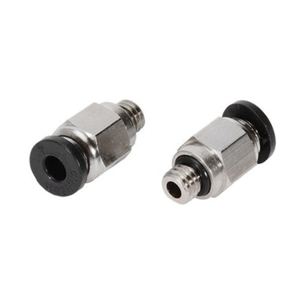 快速接頭 管4螺紋M6 內4外M6 PC4-M6 黑色