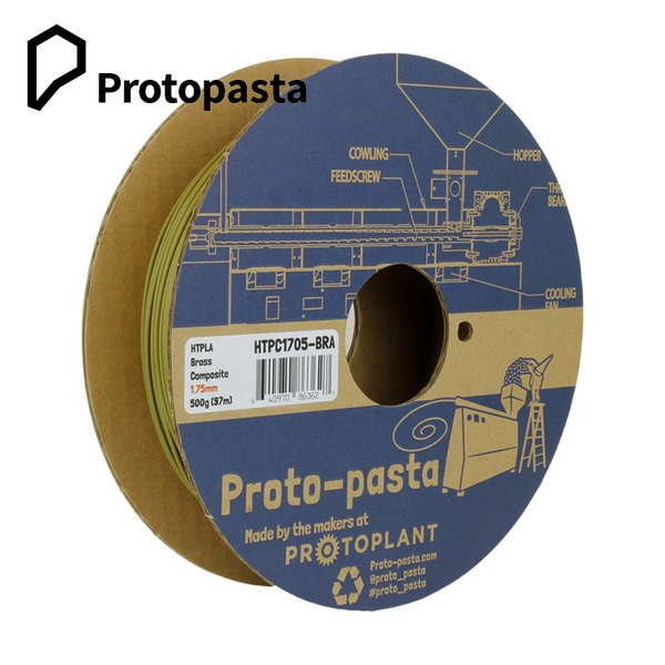 進口 Protopasta 黃銅線材 金屬PLA Brass-filled HTPC1705-BRA