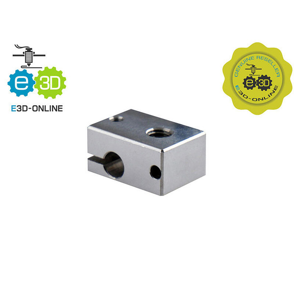 台灣現貨E3D原廠授權 V6加熱塊 HeaterBlock Stainless Alu Plated Copper