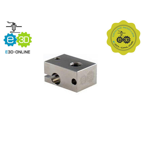 台灣現貨E3D原廠授權 V6加熱塊 HeaterBlock Stainless Alu Plated Copper