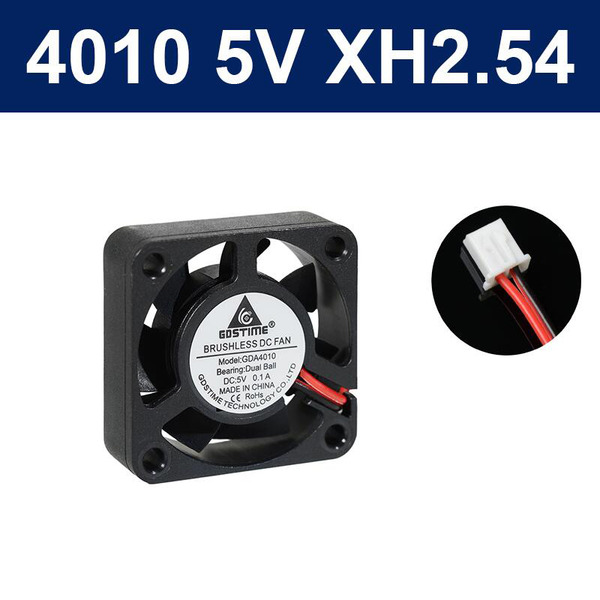 GDS風扇 4010 5V/12V 2P DP2.54 XH2.54 含油 雙滾珠軸承 GDSTIME