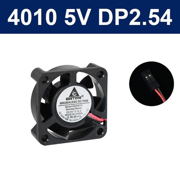 GDS風扇 4010 5V/12V 2P DP2.54 XH2.54 含油 雙滾珠軸承 GDSTIME