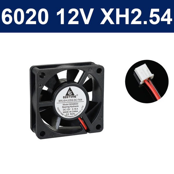 GDS風扇 6020 12V/24V 2P XH2.54 含油 雙滾珠軸承 GDSTIME