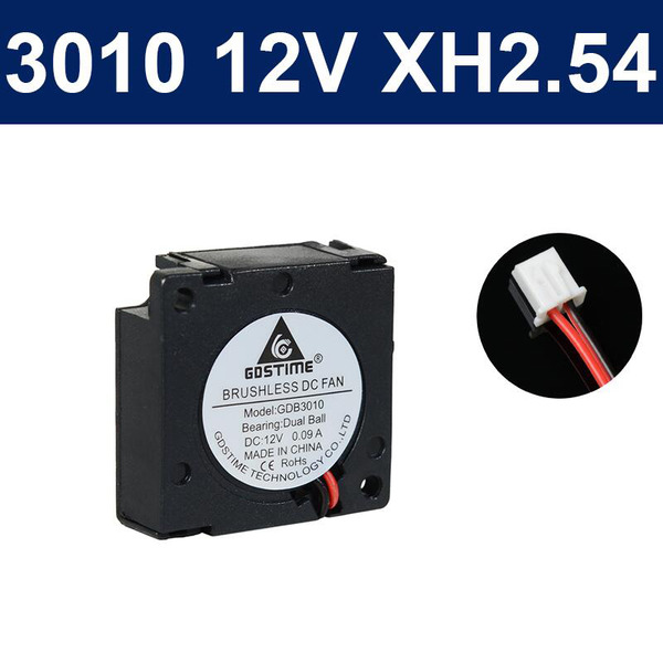 GDS風扇 3010 12V 2P XH2.54 側吹 雙滾珠軸承 GDSTIME
