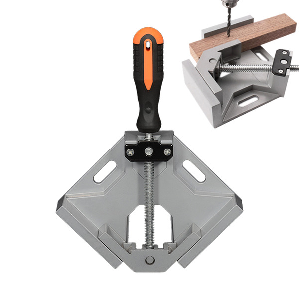 木工可調直角夾 90度直角固定器 鋁合金手轉款 1入