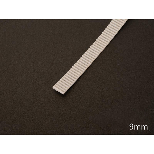 GT2 寬度9mm時規皮帶 鋼絲版 超強度 零彈性 白色PU材質