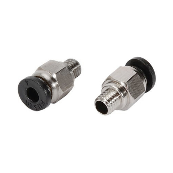 快速接頭 貫穿式 管4螺紋M6 內4外M6 PC4-M6 黑色 Infinity用