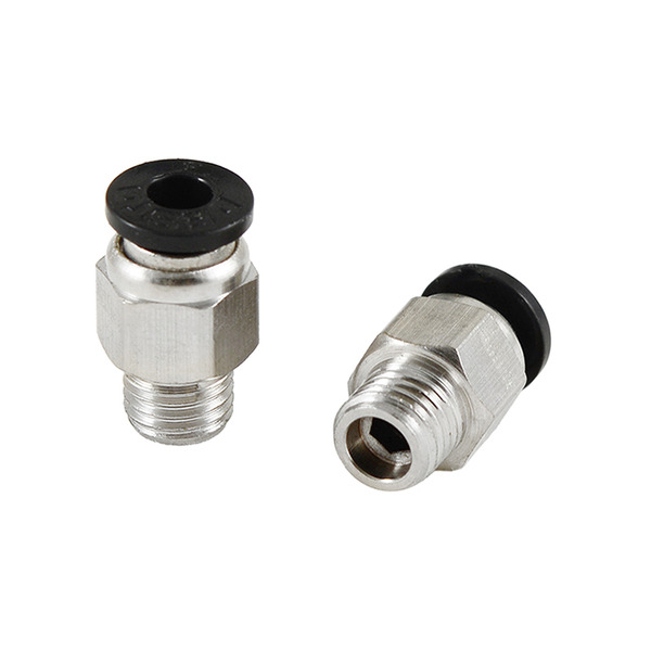 快速接頭 管4螺紋M8 內4外M8 PC4-M8 黑色