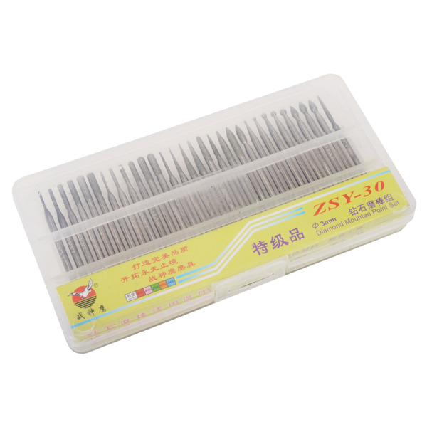 A級金鋼砂磨頭30件組 適用多種材質 3mm