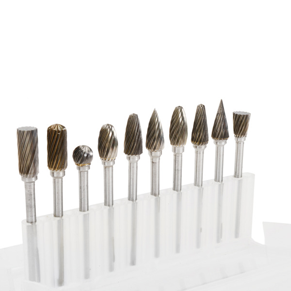 鎢鋼銑刀 單槽/雙槽 10件組