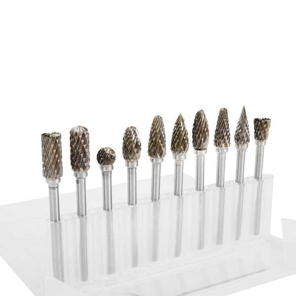 鎢鋼銑刀 單槽/雙槽 10件組